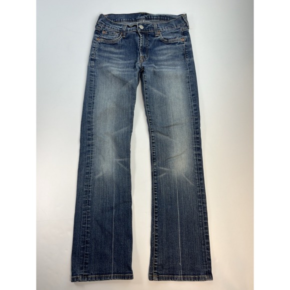 7 For All Mankind Denim - 7 For All Mankind Bootcut Jeans Medium Wash Blue Denim Low Rise Womens Size 27